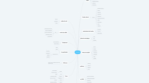 Mind Map: Calidad