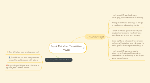 Mind Map: David Polluck's Transition Model