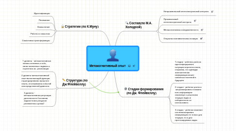 Mind Map: Метакогнитивный опыт