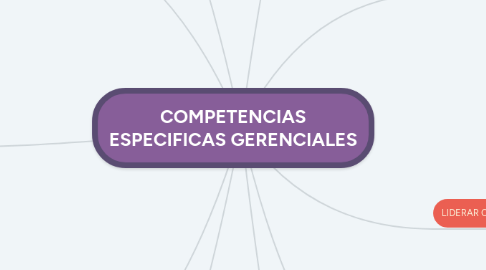 Mind Map: COMPETENCIAS ESPECIFICAS GERENCIALES