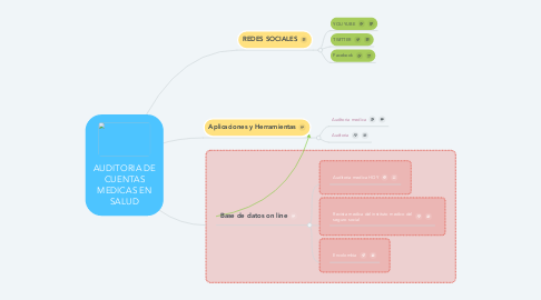 Mind Map: AUDITORIA DE CUENTAS MEDICAS EN SALUD