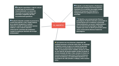 Mind Map: EL ABORTO