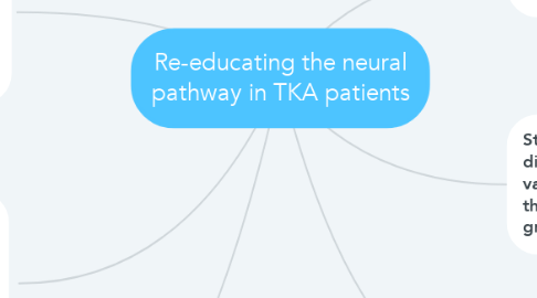 Mind Map: Re-educating the neural pathway in TKA patients