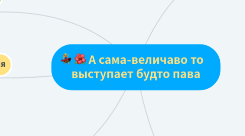 Mind Map: А сама-величаво то    выступает будто пава