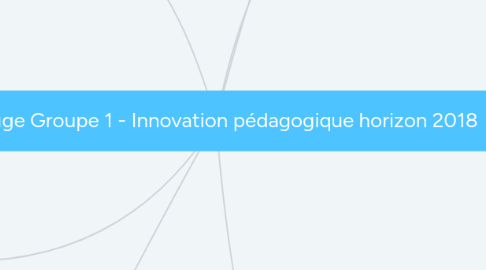 Mind Map: IPM Rouge Groupe 1 - Innovation pédagogique horizon 2018