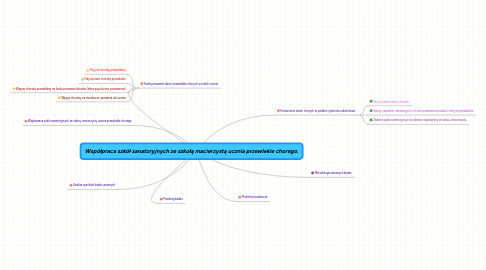 Mind Map: Współpraca szkół sanatoryjnych ze szkołą macierzystą ucznia przewlekle chorego.