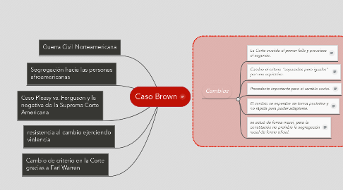 Mind Map: Caso Brown