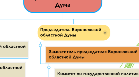Mind Map: Воронежская областная Дума