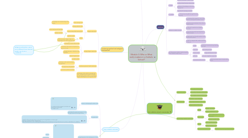 Mind Map: Module 3: Who or What really matters in a Catholic School?