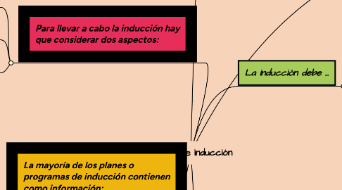 Mind Map: Manual de inducción