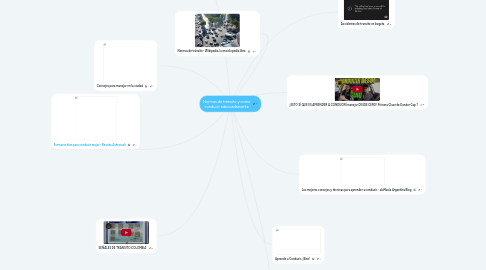 Mind Map: Normas de transito y como conducir adecuadamente