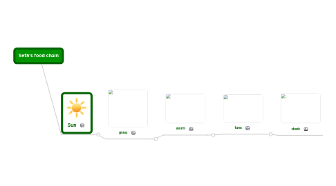 Mind Map: Seth's food chain