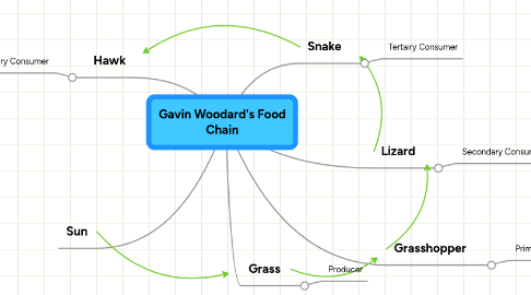 Mind Map: Gavin Woodard's Food Chain