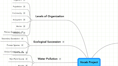 Mind Map: Vocab Project