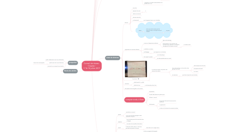 Mind Map: Conseil de réseau - Cognac - 17 & 18 juillet 2017
