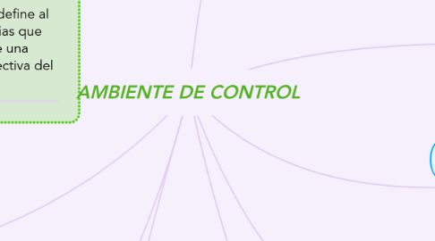 Mind Map: AMBIENTE DE CONTROL