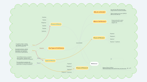 Mind Map: CELL DIVISION