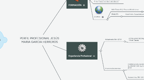 Mind Map: PERFIL PROFESIONAL JESÚS MARIA GARCIA HERREROS