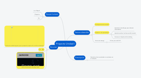 Mind Map: Proyecto Unidad I