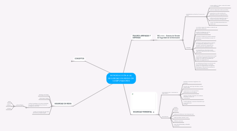 Mind Map: INTRODUCCIÓN A LA  SEGURIDAD EN REDES DE  COMPUTADORES