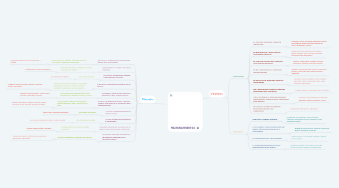 Mind Map: MICRONUTRIENTES