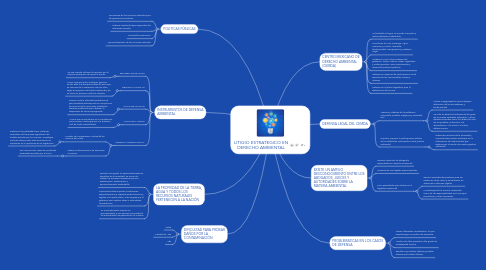 Mind Map: LITIGIO ESTRATEGICO EN DERECHO AMBIENTAL