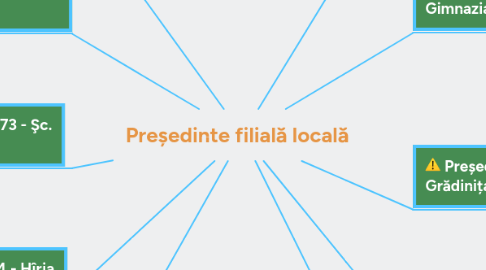 Mind Map: Președinte filială locală