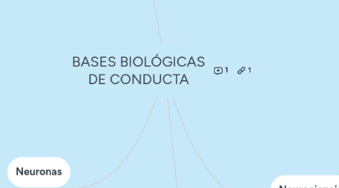 Mind Map: BASES BIOLÓGICAS DE CONDUCTA