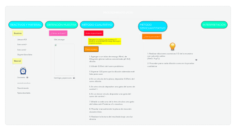 Mind Map: PROCEDIMIENTO (PCR)