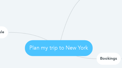 Mind Map: Plan my trip to New York