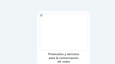 Mind Map: Protocolos y servicios para la comunicación de redes