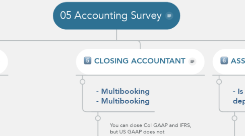 Mind Map: 05 Accounting Survey