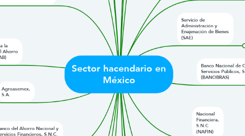 Mind Map: Sector hacendario en México
