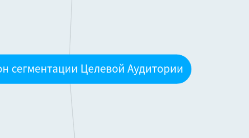 Mind Map: Шаблон сегментации Целевой Аудитории