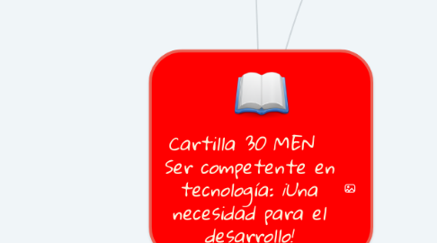 Mind Map: Cartilla 30 MEN   Ser competente en tecnología: ¡Una necesidad para el desarrollo!