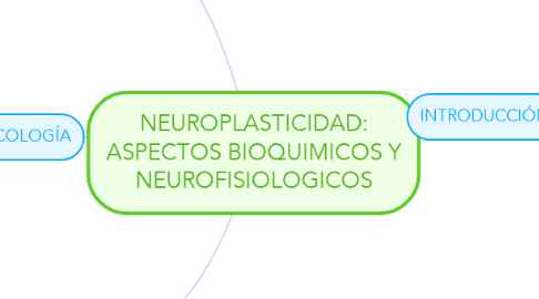 Mind Map: NEUROPLASTICIDAD: ASPECTOS BIOQUIMICOS Y NEUROFISIOLOGICOS