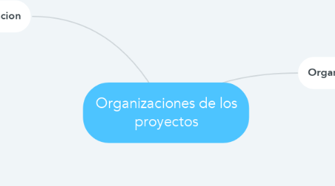 Mind Map: Organizaciones de los proyectos