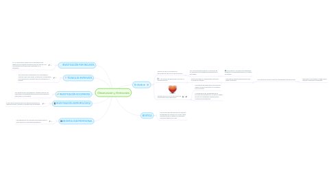 Mind Map: Observación y Entrevista