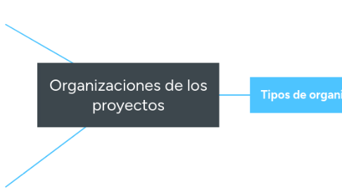 Mind Map: Organizaciones de los proyectos