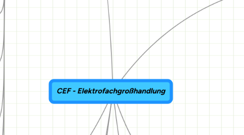 Mind Map: CEF - Elektrofachgroßhandlung