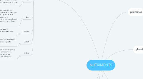 Mind Map: NUTRIMENTS
