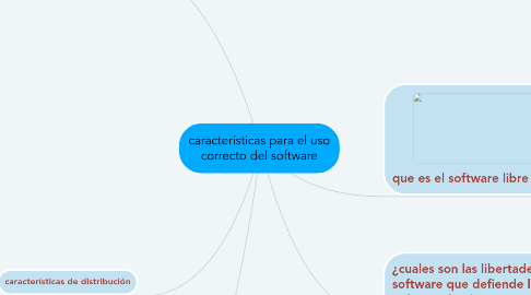 Mind Map: características para el uso correcto del software