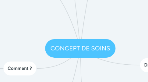 Mind Map: CONCEPT DE SOINS