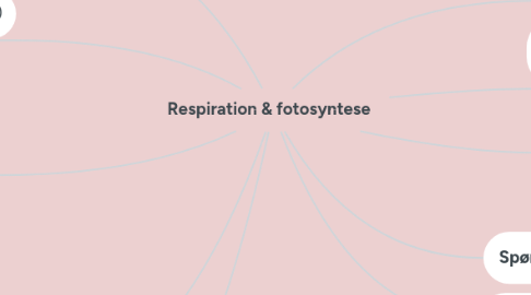 Mind Map: Respiration & fotosyntese