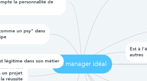 Mind Map: Le manager idéal