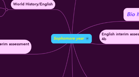 Mind Map: Sophomore year