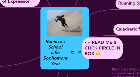 Mind Map: Roniece's School Life: Sophomore Year