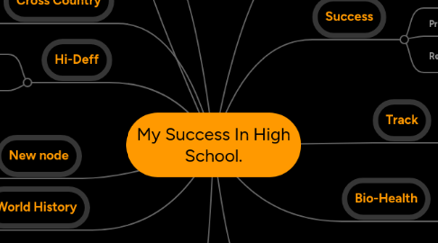 Mind Map: My Success In High School.