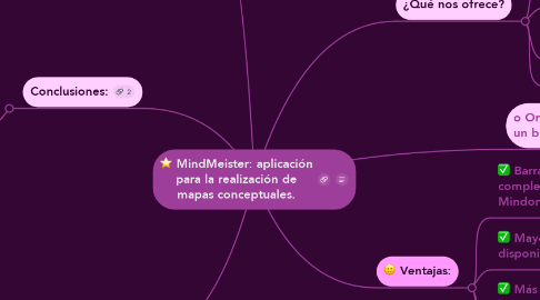 Mind Map: MindMeister: aplicación para la realización de mapas conceptuales.