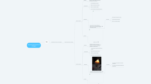 Mind Map: physical and chemical changes